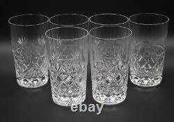 Royal Brierley Cut Crystal Bruce Set 6 Double Old Fashioned Tall Tumblers 5
