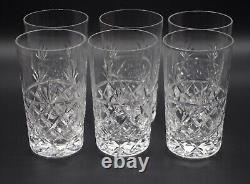 Royal Brierley Cut Crystal Bruce Set 6 Double Old Fashioned Tall Tumblers 5