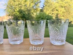 Royal DOULTON Crystal Heritage Cut Double Old Fashioned Glass 4-1/4 Signed4pc