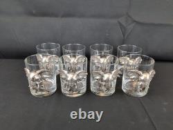 SET 8 Arthur Court Elephant Glasses Whisky Double Old Fashioned Tumblers