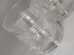 SET OF 2 RALPH LAUREN GLEN PLAID Crystal Double Old Fashioned Whiskey Glass