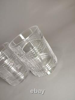 SET OF 2 RALPH LAUREN GLEN PLAID Crystal Double Old Fashioned Whiskey Glass