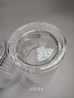 SET OF 2 RALPH LAUREN GLEN PLAID Crystal Double Old Fashioned Whiskey Glass