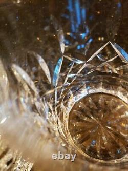 SET OF 2 WATERFORD Crystal LISMORE Double Old Fashioned Glasses Panel Base
