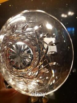 SET OF 2 WATERFORD Crystal LISMORE Double Old Fashioned Glasses Panel Base