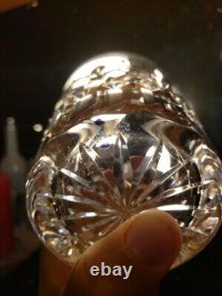 SET OF 2 WATERFORD Crystal LISMORE Double Old Fashioned Glasses Panel Base