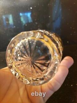 SET OF 2 WATERFORD Crystal LISMORE Double Old Fashioned Glasses Panel Base