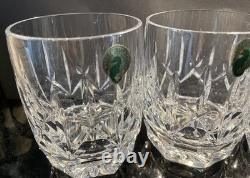 SET OF 4 WATERFORD 4-1/8 WESTHAMPTON DOUBLE OLD FASHIONED WHISKEY GLASSES 12 oz