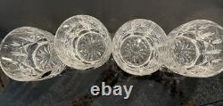 SET OF 4 WATERFORD 4-1/8 WESTHAMPTON DOUBLE OLD FASHIONED WHISKEY GLASSES 12 oz