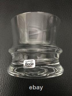 SET OF 6 Kosta Boda Whiskey/ Wine / Water Glass Clear Pagod