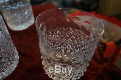 SET Of 6 Vintage Cut Crystal Old Fashioned Double Glasses 3 3/4 Tall 3 Dia