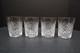 SET of 4 VTG WATERFORD Crystal ALANA Double Old Fashioned Glasses 4 3/8 Tumbler