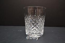 SET of 4 VTG WATERFORD Crystal ALANA Double Old Fashioned Glasses 4 3/8 Tumbler
