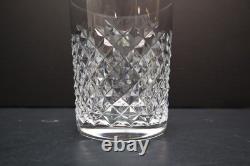 SET of 4 VTG WATERFORD Crystal ALANA Double Old Fashioned Glasses 4 3/8 Tumbler
