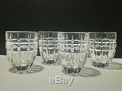 SET of 4 WATERFORD (MARQUIS) QUADRATA Double Old Fashioned Glasses