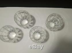 SET of 4 WATERFORD (MARQUIS) QUADRATA Double Old Fashioned Glasses