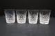 SET of 4 Waterford Crystal Lismore VTG DOF Double Old Fashioned Glasses Tumblers