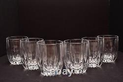 SET of 6 MIKASA Crystal Double Old Fashioned Park Lane Tumblers Whiskey Glasses