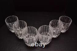 SET of 6 MIKASA Crystal Double Old Fashioned Park Lane Tumblers Whiskey Glasses