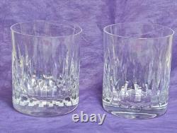 Saint Louis Crystal Double Old Fashioned Rocks Glasses. Set of 2. France