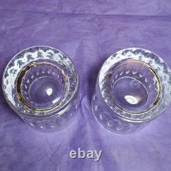 Saint Louis Crystal Double Old Fashioned Rocks Glasses. Set of 2. France
