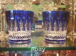 Saint Louis Tommy Double Old Fashioned two (2) Crystal Glasses, Mint, 2007