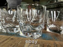 Set 10 Cristal Sevres France Mila Double Old Fashioned Glasses Signed XLNT HTF