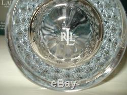 Set 16 RALPH LAUREN Aston CRYSTAL GLASSES Double Old Fashioned Highball-NEW
