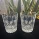 Set 2 Waterford Crystal Millennium Peace Whiskey Double Old Fashioned Glasses