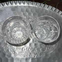 Set 2 Waterford Crystal Millennium Peace Whiskey Double Old Fashioned Glasses