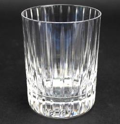 Set 3 BACCARAT French Crystal Harmonie Pattern Double Old Fashioned Glasses MMP
