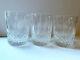 Set 3 Waterford Crystal Colleen Double Old Fashioned Tumblers Whiskey Glasses
