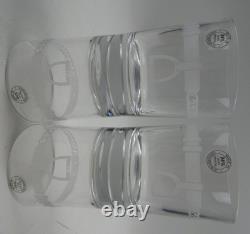 Set 4 RALPH LAUREN Crystal CALDWELL Whiskey Double Old Fashioned Glasses with Box