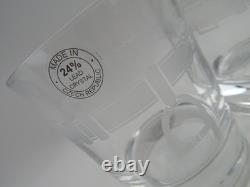 Set 4 RALPH LAUREN Crystal CALDWELL Whiskey Double Old Fashioned Glasses with Box