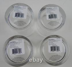 Set 4 RALPH LAUREN Crystal CALDWELL Whiskey Double Old Fashioned Glasses with Box