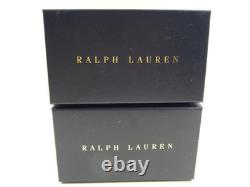 Set 4 RALPH LAUREN Crystal CALDWELL Whiskey Double Old Fashioned Glasses with Box