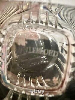 Set 4 Vintage Waterford Clarion Double Old Fashioned Crystal Glasses 4 1/2 In
