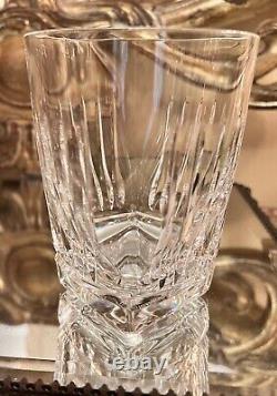Set 4 Vintage Waterford Clarion Double Old Fashioned Crystal Glasses 4 1/2 In