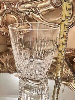 Set 4 Vintage Waterford Clarion Double Old Fashioned Crystal Glasses 4 1/2 In