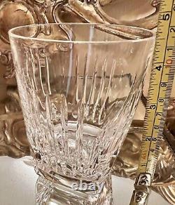 Set 4 Vintage Waterford Clarion Double Old Fashioned Crystal Glasses 4 1/2 In