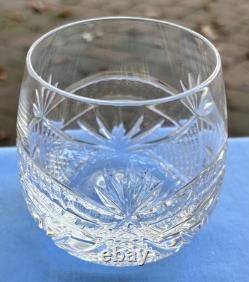 Set 4 Waterford Crystal Seahorse Nouveau Double Old Fashioned Tumblers Glasses