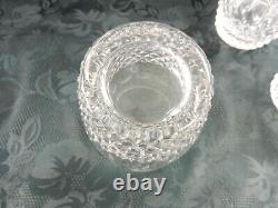 Set 6 Waterford Colleen 4.5 Clear Cut Crystal Double Old Fashioned Glasses VGC