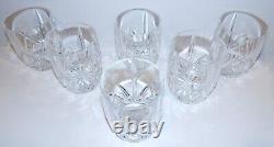 Set 6 Waterford Marquis Brookside 4 3/8 Oversized Double Old Fashioned Glasses