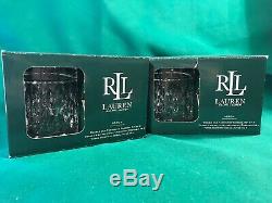 Set 8 Ralph Lauren ASTON Heavy Crystal Double Old Fashioned DOF Glasses Germany