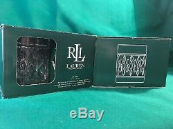 Set 8 Ralph Lauren ASTON Heavy Crystal Double Old Fashioned DOF Glasses Germany