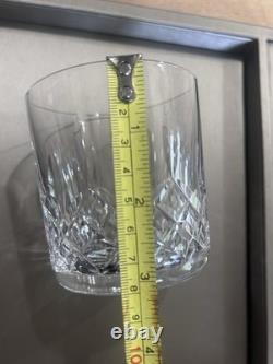 Set 8 Waterford Crystal Double Old Fashioned Glasses Signed Heavy Crystal