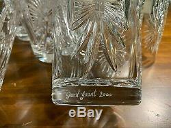 Set Of 10 Waterford Crystal 5 Toasts Double Old Fashioned Glasses (signed!)