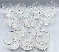 Set Of 12 Lenox Crystal DEBUT PLATINUM 4 Double Old Fashioned Glasses
