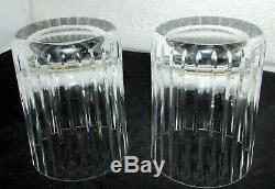 Set Of 2 Baccarat Crystal Harmonie #2 Double Old Fashioned Tumblers Large 4 1/8