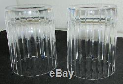 Set Of 2 Baccarat Crystal Harmonie #2 Double Old Fashioned Tumblers Large 4 1/8